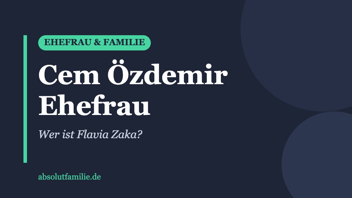 Cem Özdemir Ehefrau
